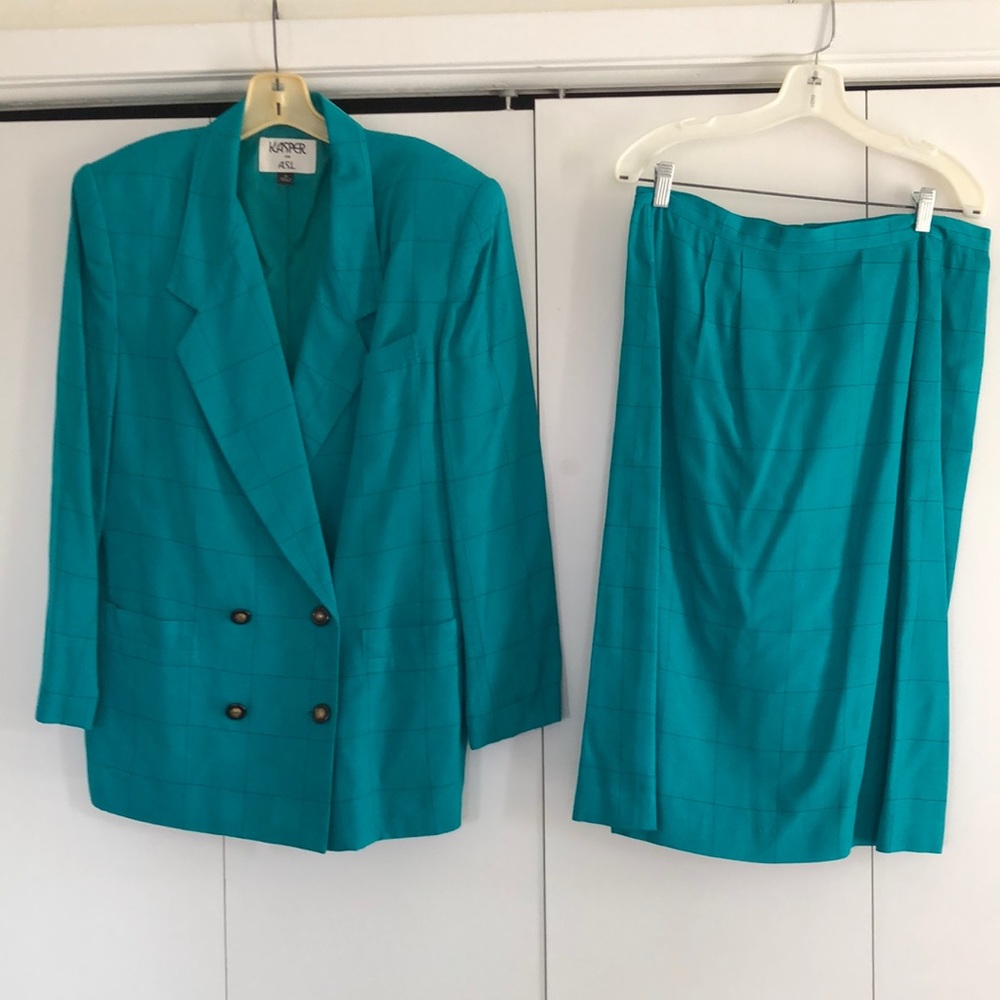 Vintage Kasper Skirt Suit